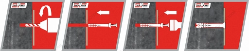 Дюбель-гвоздь Tech-Krep SM-L 6х60 мм, потайная манжета, полипропилен, 1шт