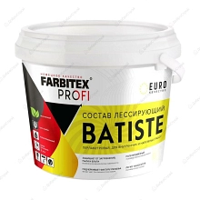 Состав лессирующий полупрозрачный "BATISTE" серебро 0,9 л FARBITEX PROFI