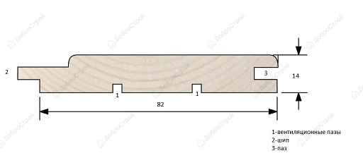 Вагонка осина 14х82х2100 мм сорт Экстра 1,72м2