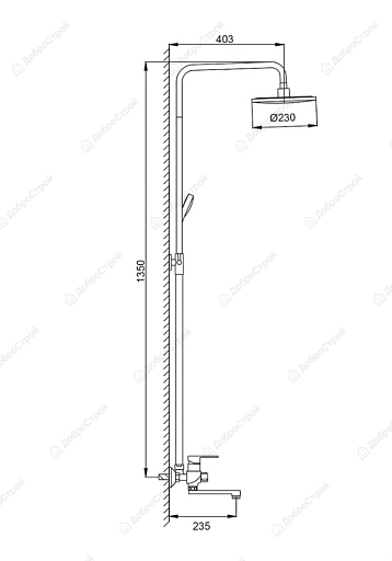 Душевая стойка Frap F2441, комбинированное