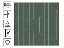 Обои Палитра Trend Lines горячее теснение 10,05*1,06 м Зеленый  рисунок