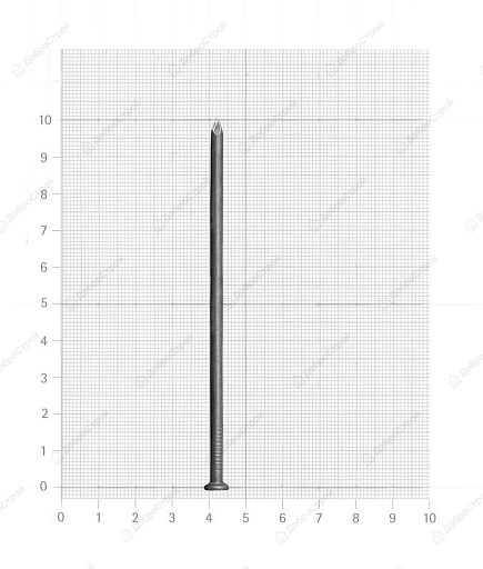 Гвоздь строительные 4х100мм, 1 кг