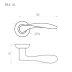 Ручка дверная AL 38А AL хром