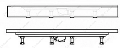 Каркас для душевого поддона 70 (квадрат)
