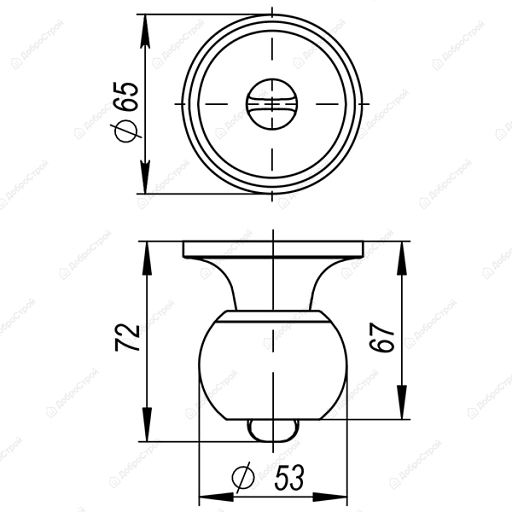 Ручка защелка DK682 AB-ET (6082 AB-E) (кл./фик.) бронза