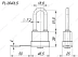 Замок навесной PL-3640 LS (40 мм) 3 "англ."кл. (удлиненная дужка) БЛИСТЕР