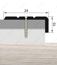 Угол 24*10  1,35 ясень серый