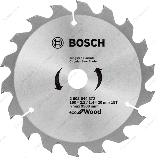 Пильный диск Bosch ECO WO 160x20-18T