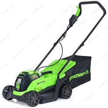 Газонокосилка аккумуляторная Greenworks GD24LM33 24 W , беcщеточная