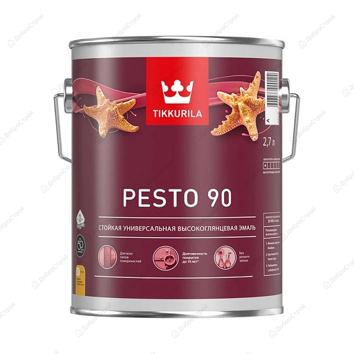 Эмаль Euro Miralkyd Pesto 90 A, высокоглянцевый, 2,7 л