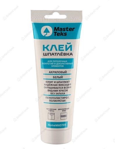 Клей-шпатлевка MasterTeks HM акриловый, белый 400 мл (тюбик)