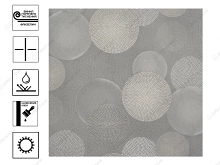 Обои Ateliero Planeta виниловые на флиз основе горячего тиснения 1,06х10 м мотив серый