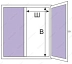 Сетка москитная (размер 55х111,5) на окно 1,2х1,2м