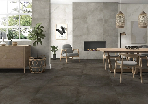 Керамический гранит GlobalTile Onega_GT 40x80 серый