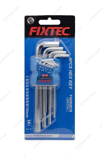 Набор шестигранных ключей Fixtec, 9 шт