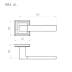 Ручка дверная AL 109К AL графит