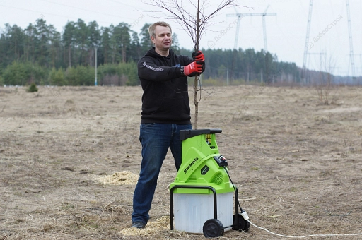 Измельчитель GreenWorks GACSB, 2500 Вт