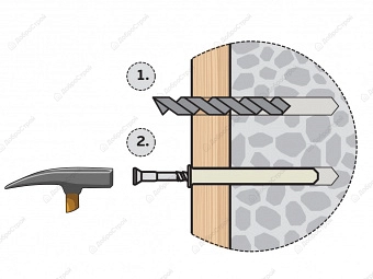 Дюбель-гвоздь 8x100 PDG LK цилиндрическая манжета, 50 шт